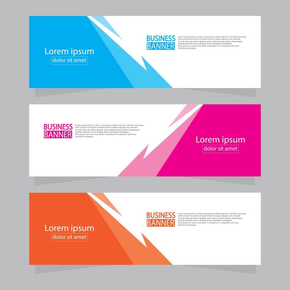 Banner templates design .modern banner. vector