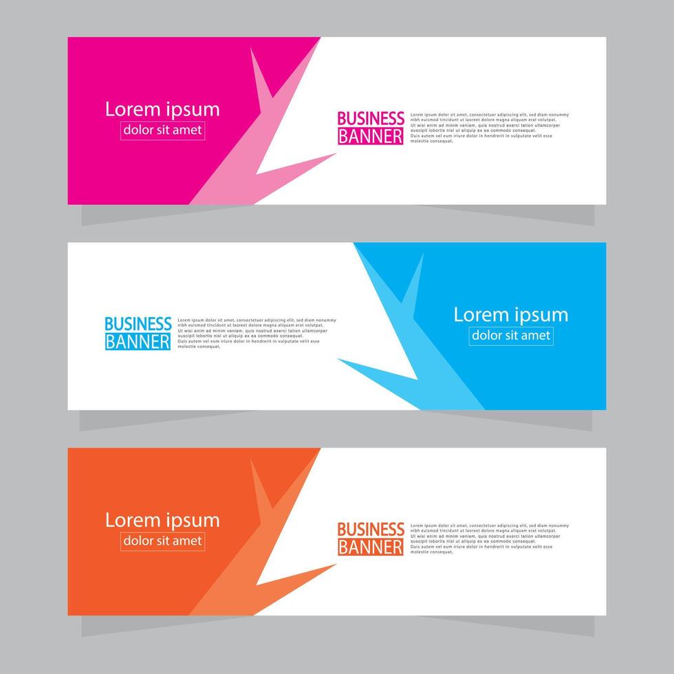 Banner templates design .modern banner. vector