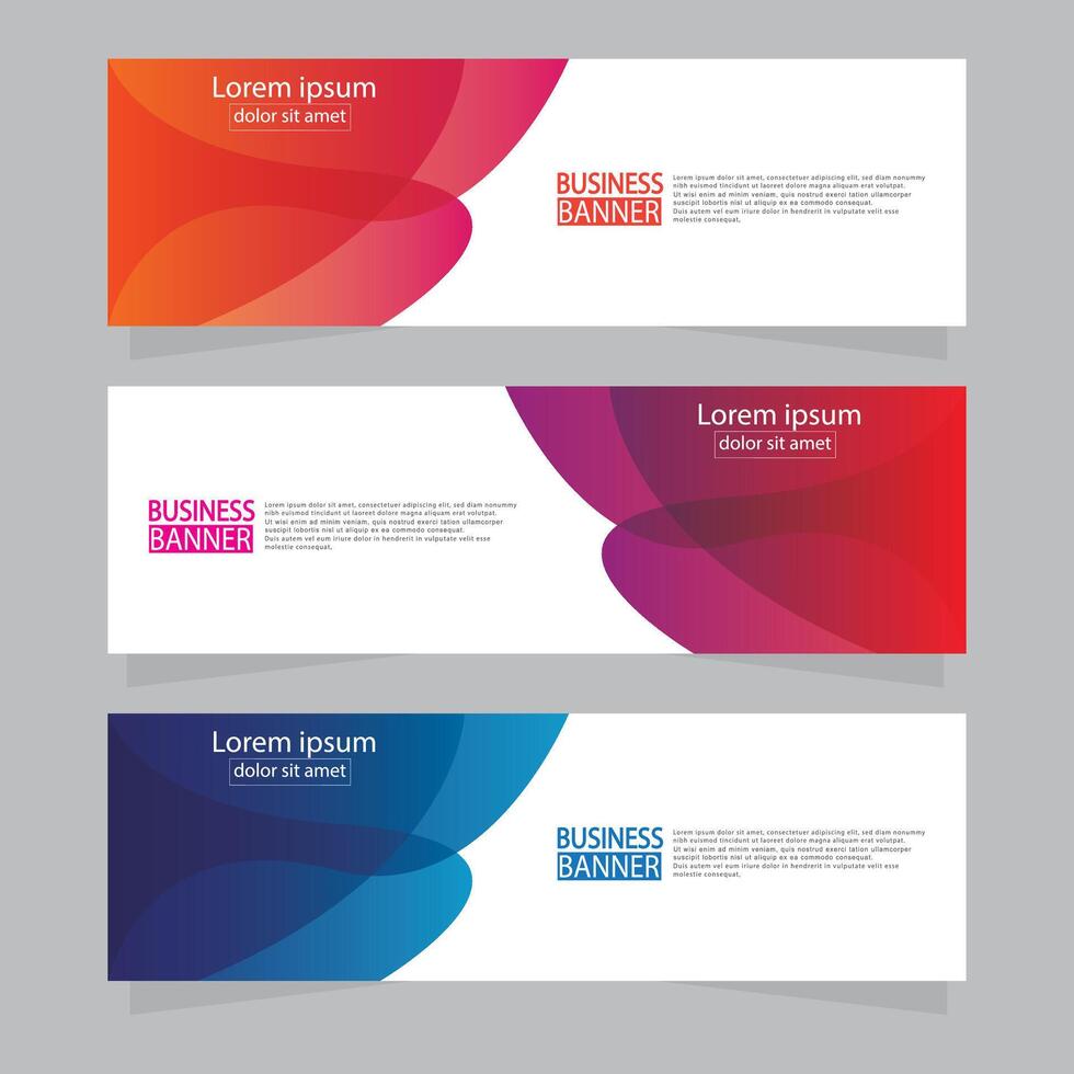 Banner templates design. modern banner. vector