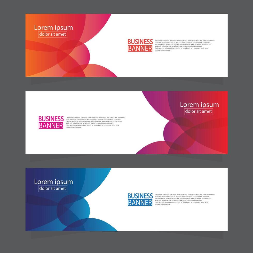 Banner templates design. modern banner. vector