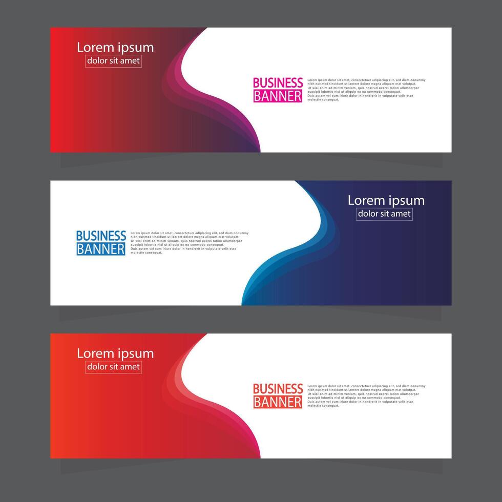 Banner templates design. modern banner. vector