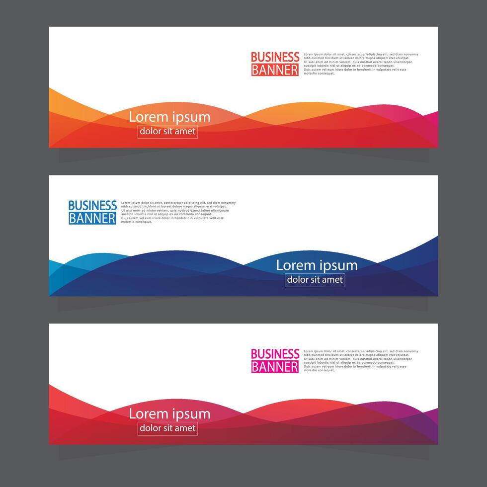 Banner templates design. modern banner. vector