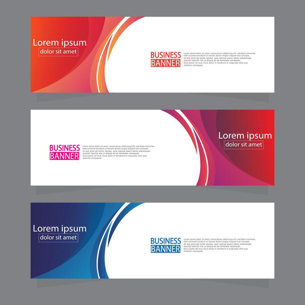 Banner templates design. modern banner. vector