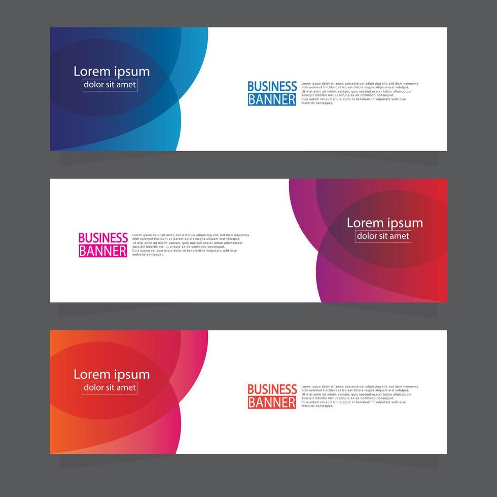 Banner templates design. modern banner. vector