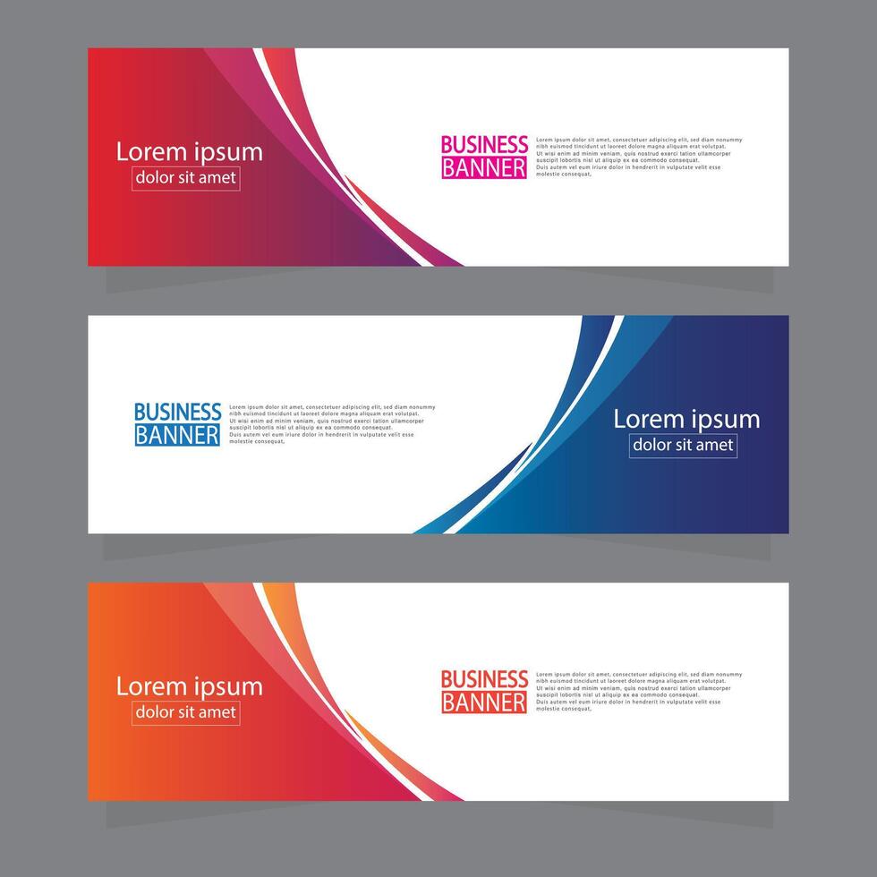 Banner templates design. modern banner. vector