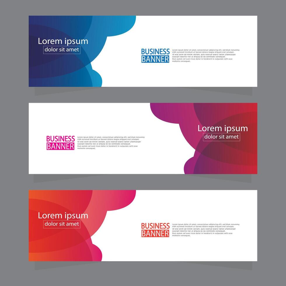 Banner templates design. modern banner. vector