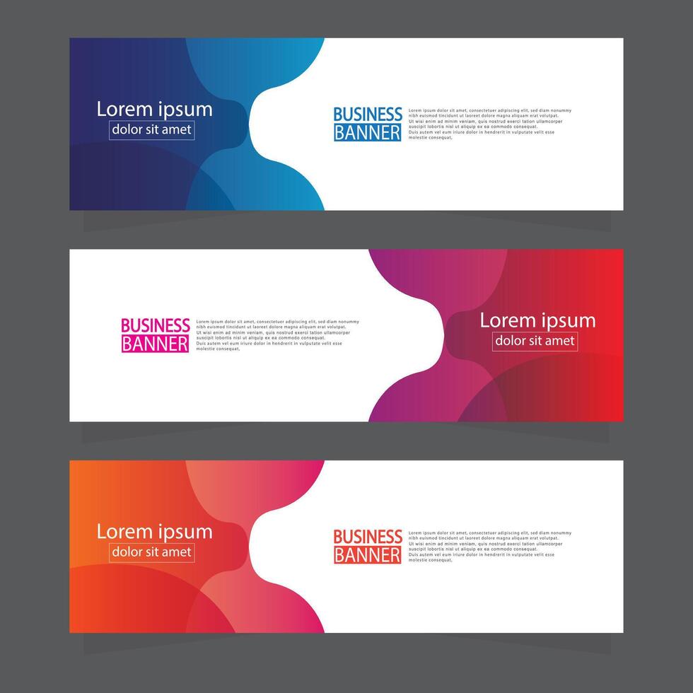 Banner templates design. modern banner. vector
