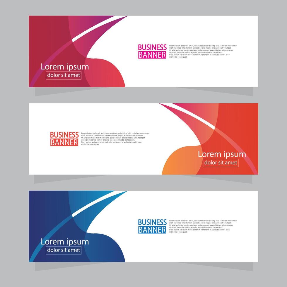 Banner templates design. modern banner. vector