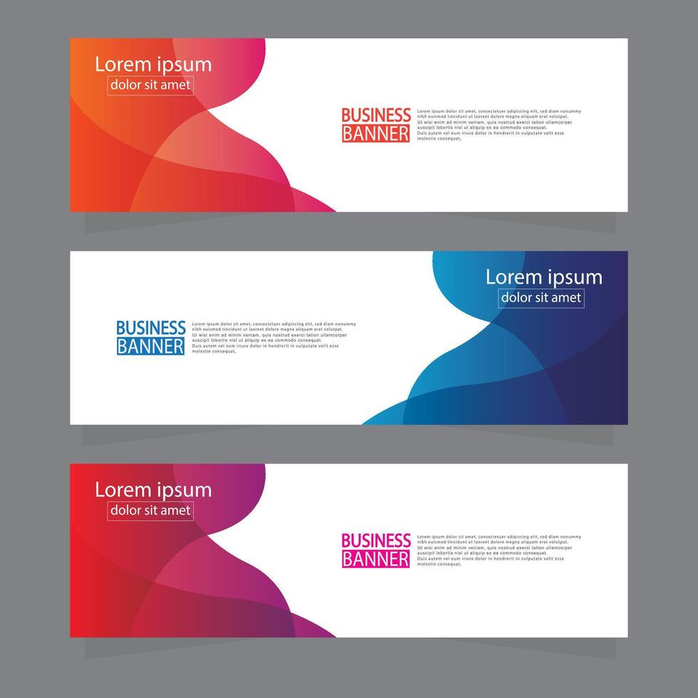 Banner templates design. modern banner. vector