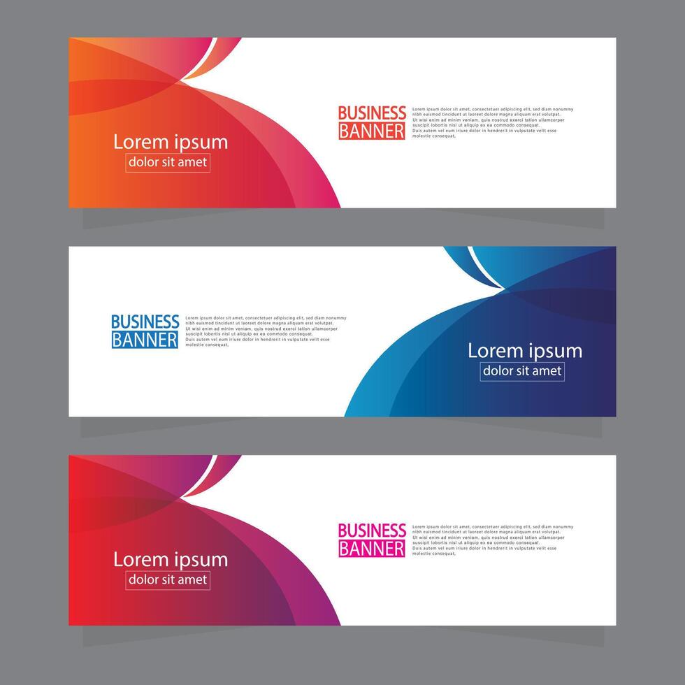 Banner templates design. modern banner. vector
