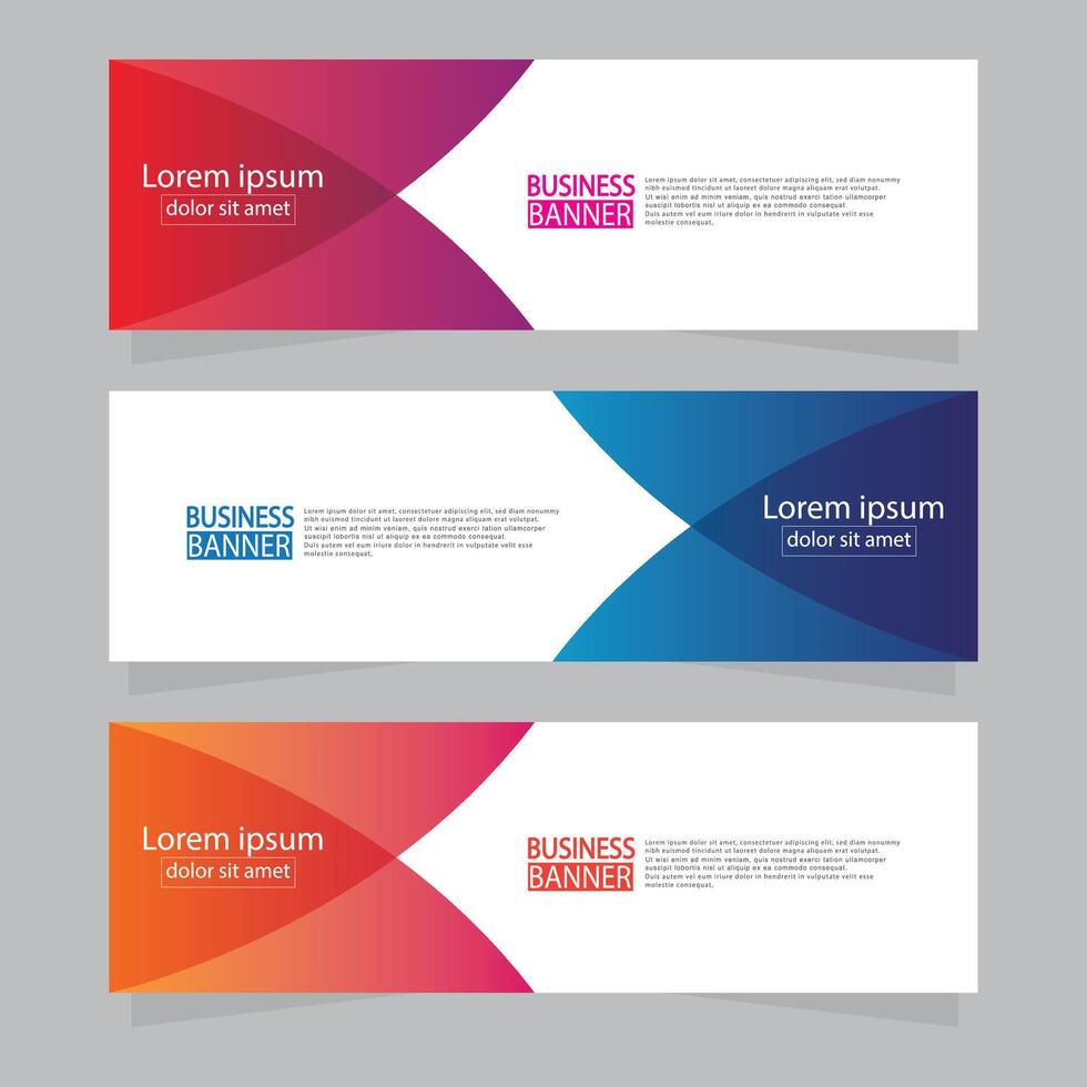 Banner templates design. modern banner. vector