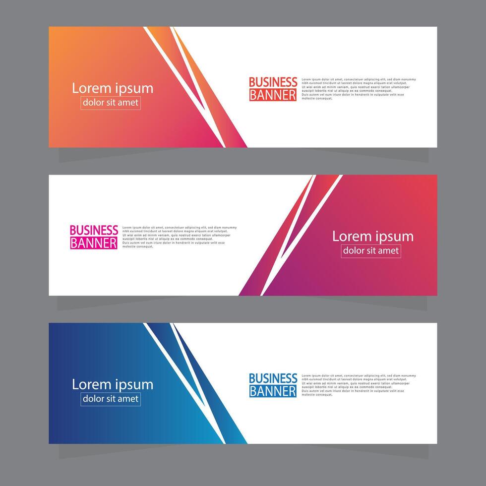 Banner templates design. modern banner. vector