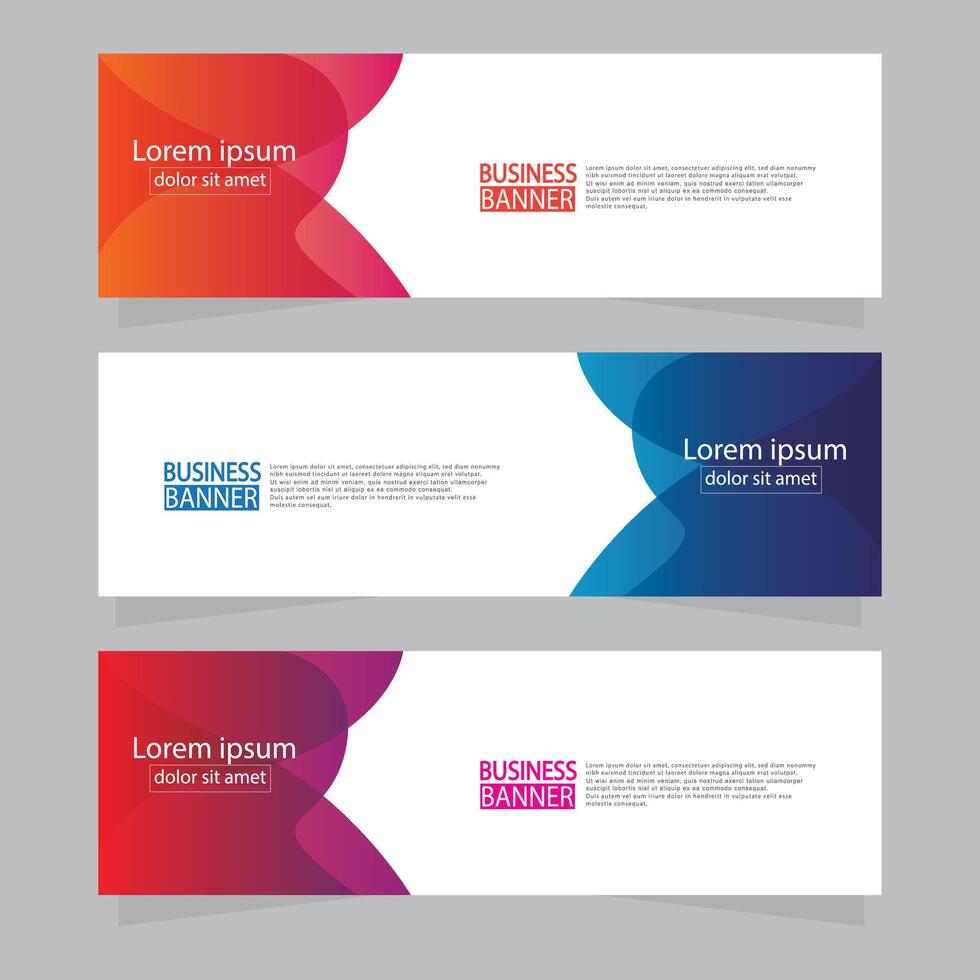 Banner templates design. modern banner. vector