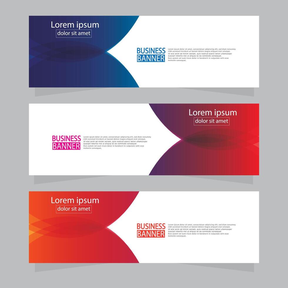 Banner templates design. modern banner. vector