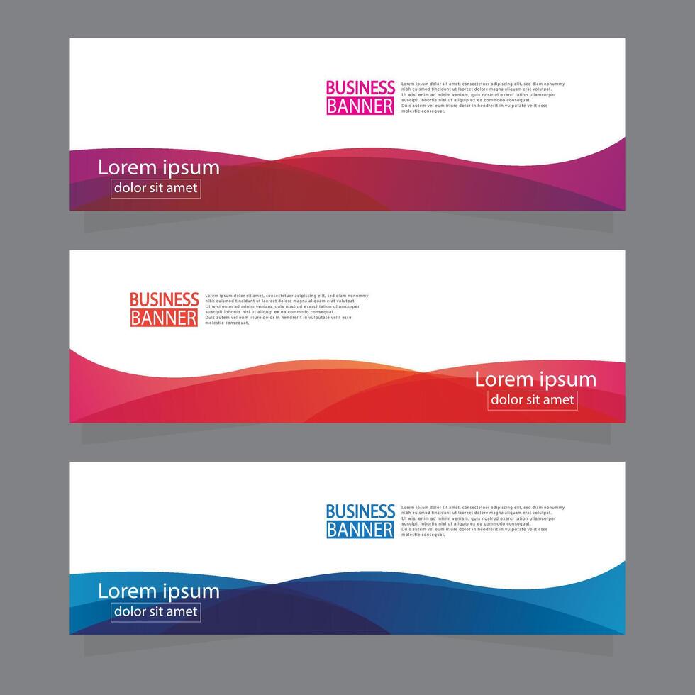 Banner templates design. modern banner. vector