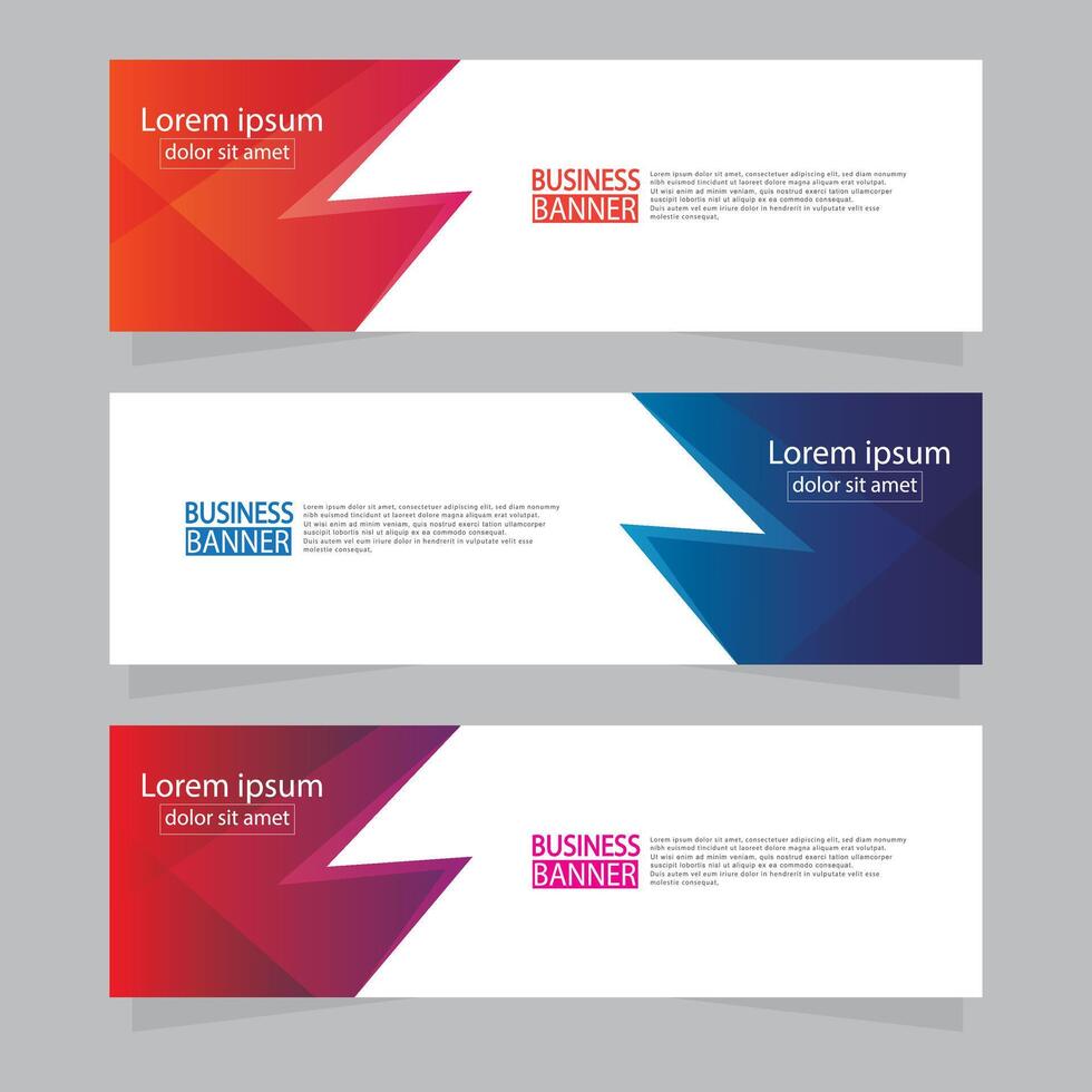 Banner templates design. modern banner. vector