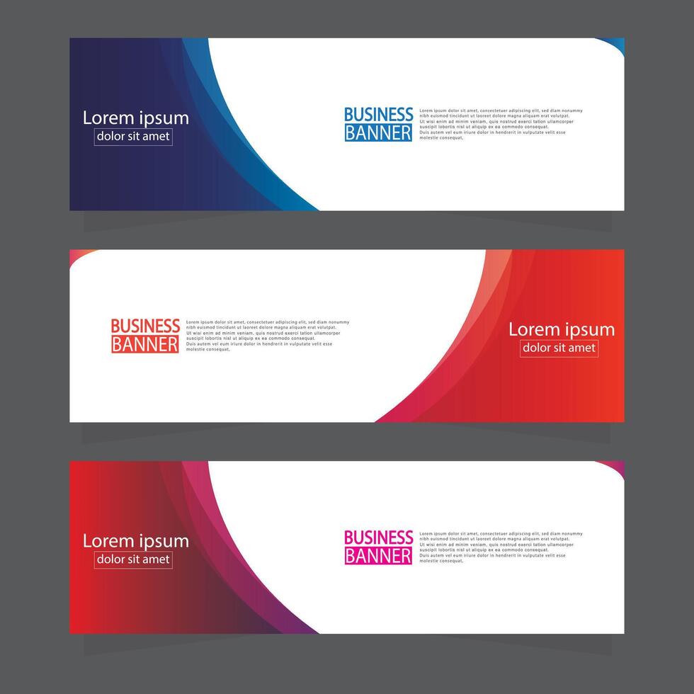 Banner templates design. modern banner. vector