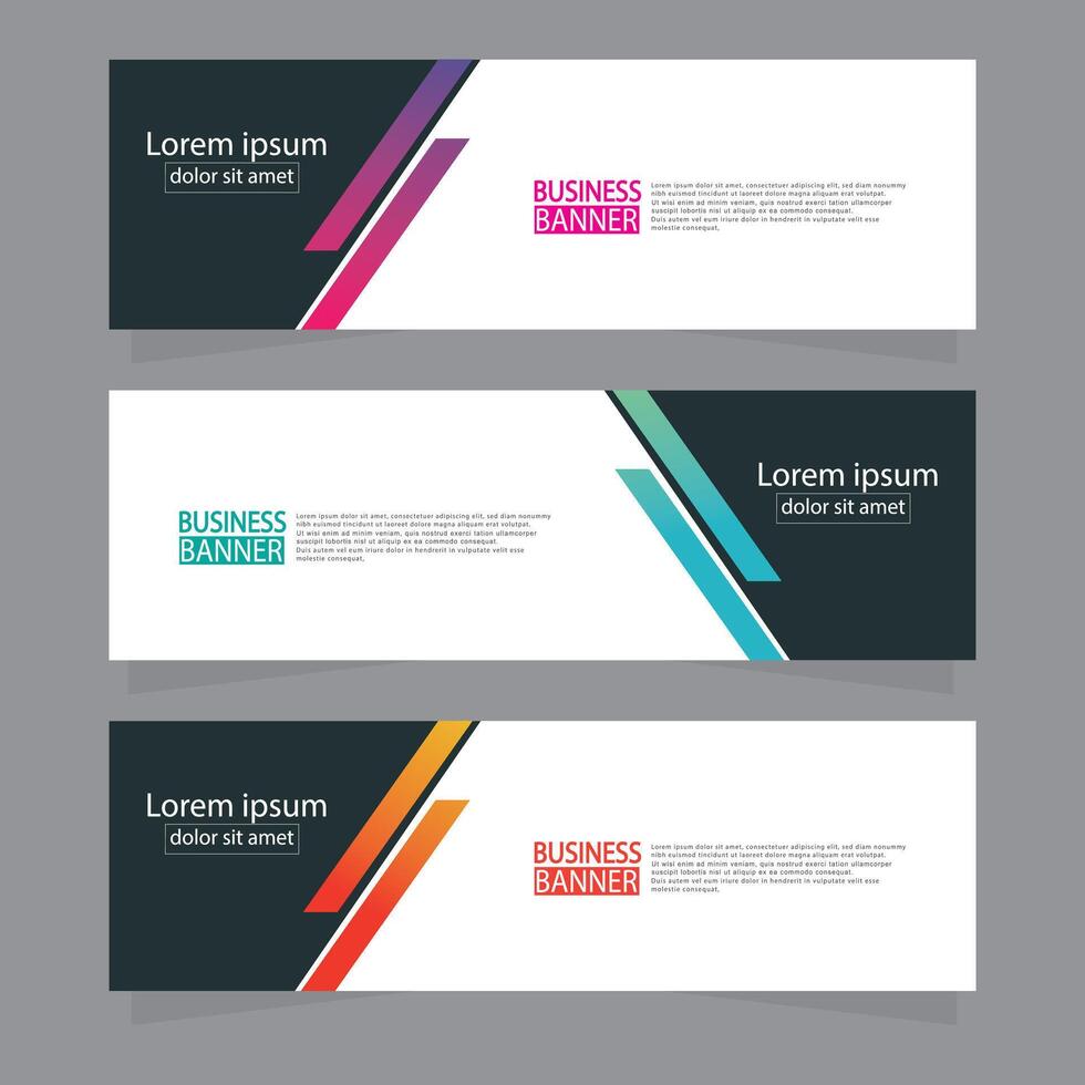 Banner templates design. modern banner. vector