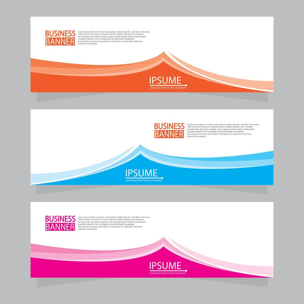 Banner templates design .modern banner. vector
