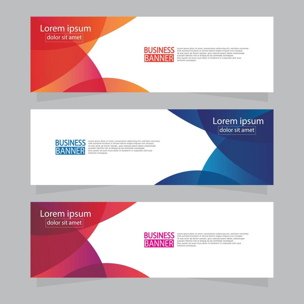 Banner templates design. modern banner. vector