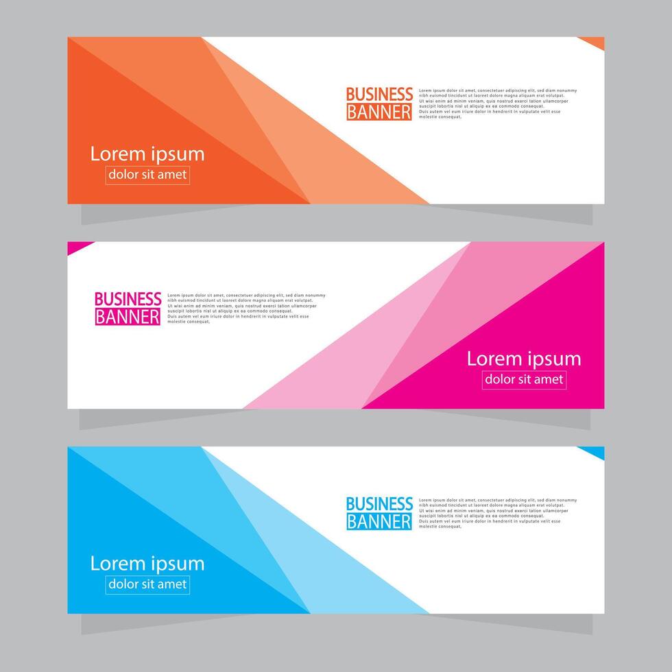 Banner templates design .modern banner. vector