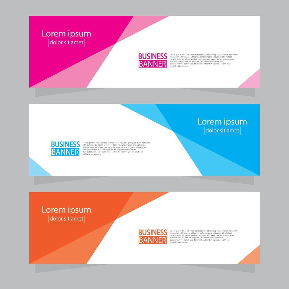 Banner templates design .modern banner. vector