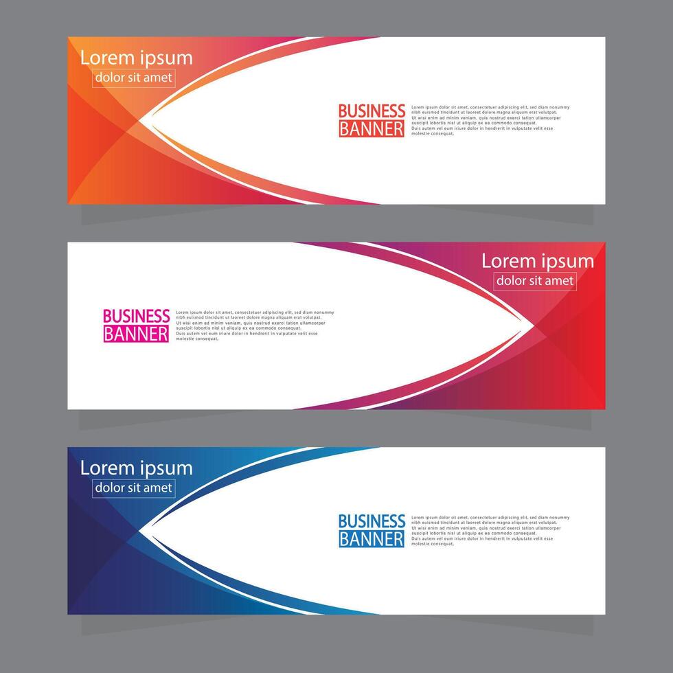 Banner templates design. modern banner. vector