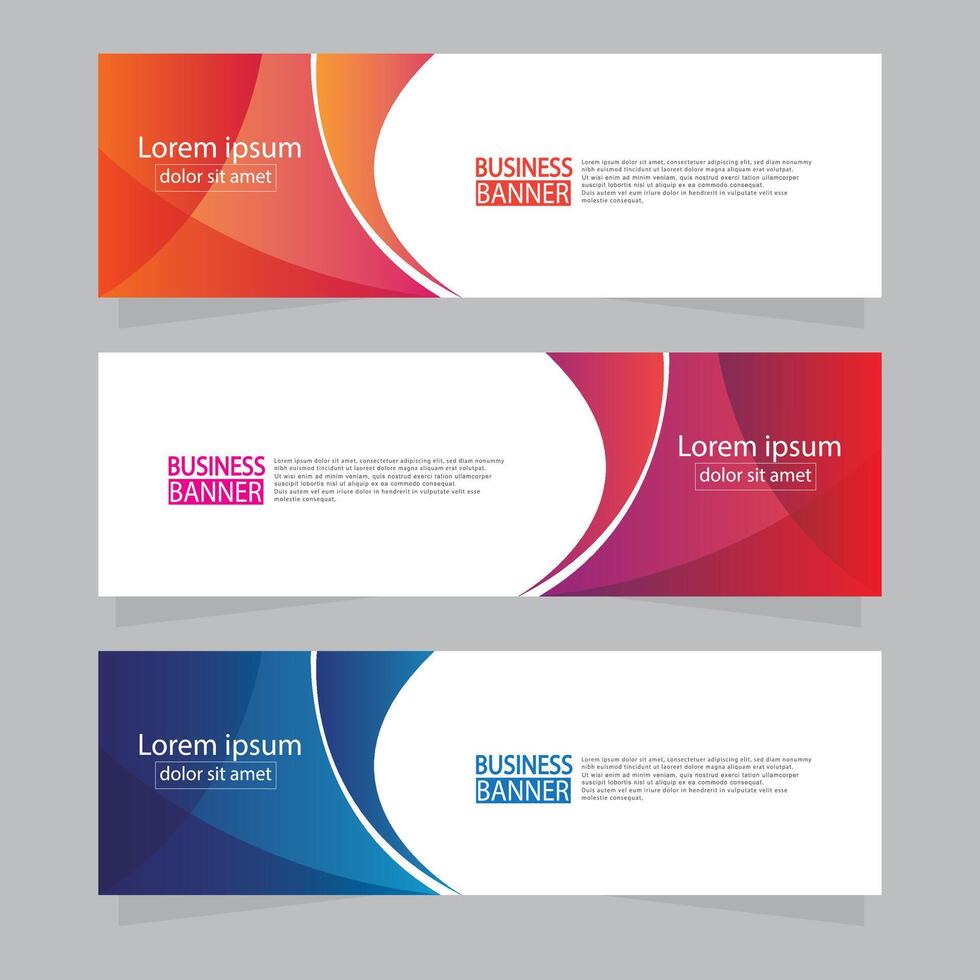 Banner templates design. modern banner. vector