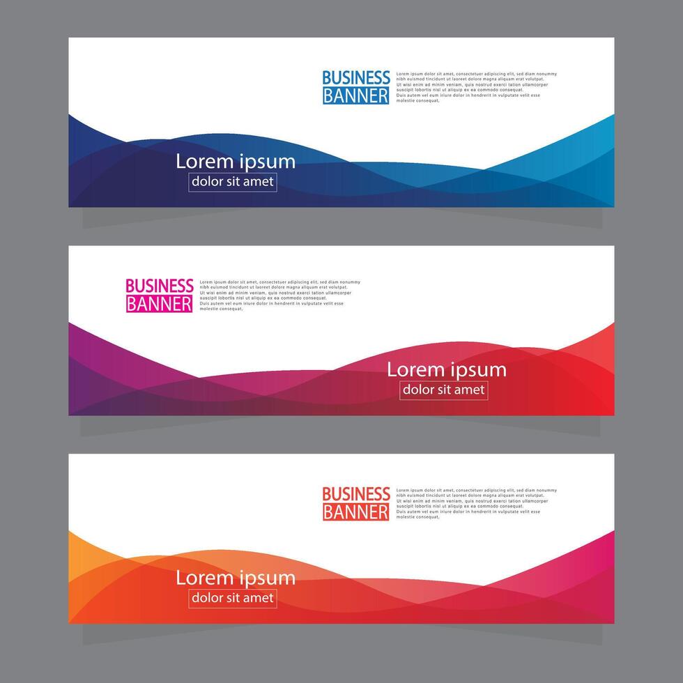 Banner templates design. modern banner. vector