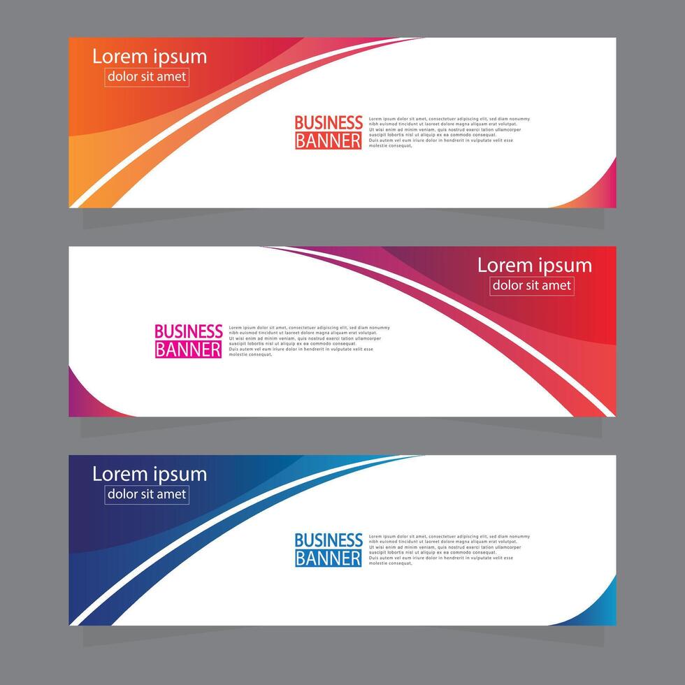 Banner templates design. modern banner. vector
