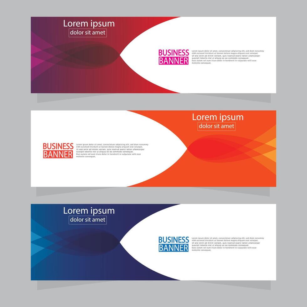 Banner templates design. modern banner. vector