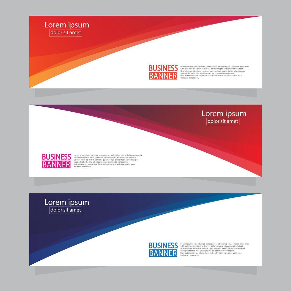 Banner templates design. modern banner. vector