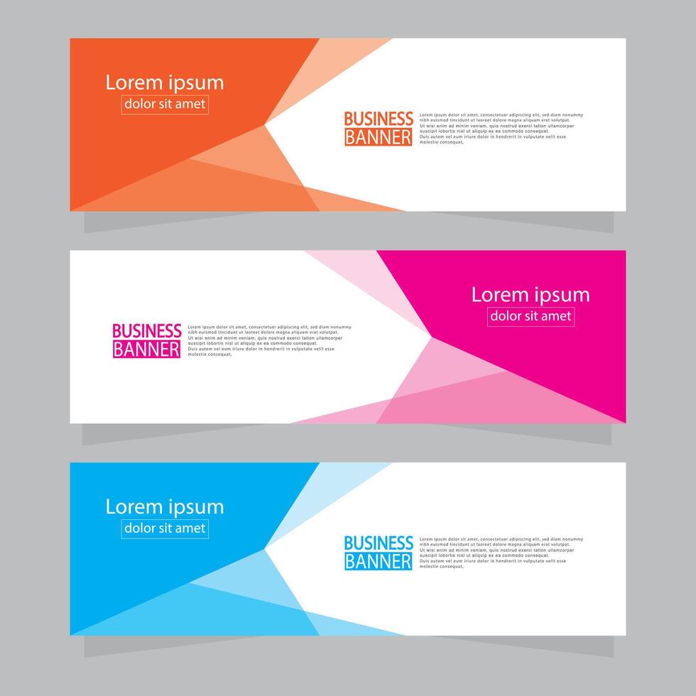 Banner templates design .modern banner. vector
