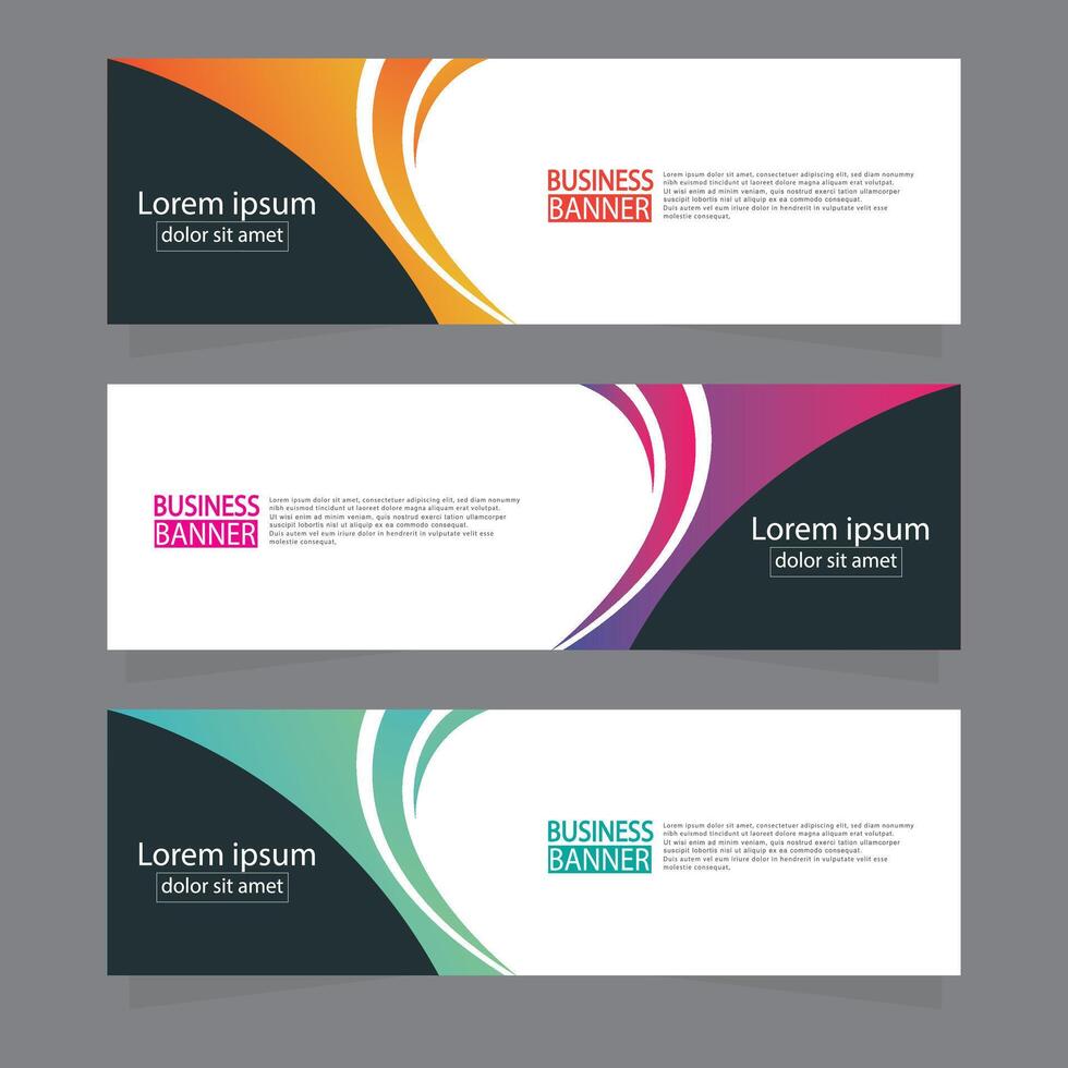Banner templates design. modern banner. vector