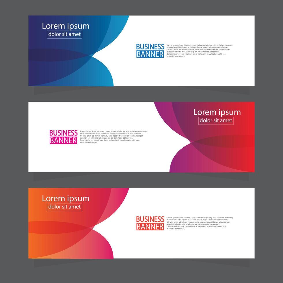 Banner templates design. modern banner. vector