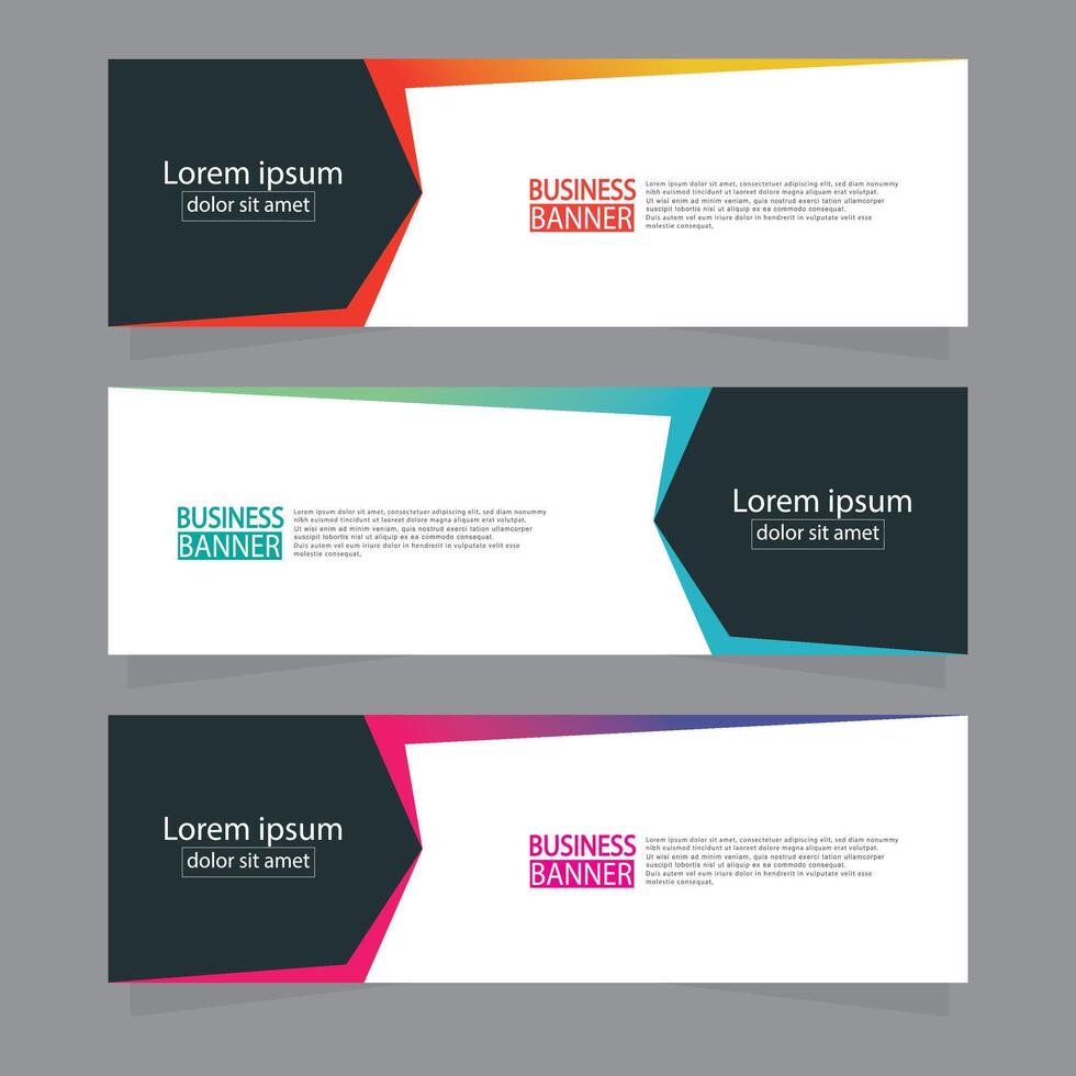 Banner templates design. modern banner. vector