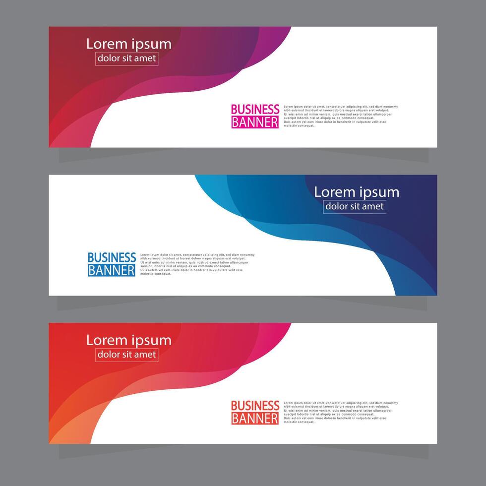 Banner templates design. modern banner. vector