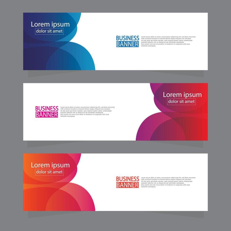 Banner templates design. modern banner. vector