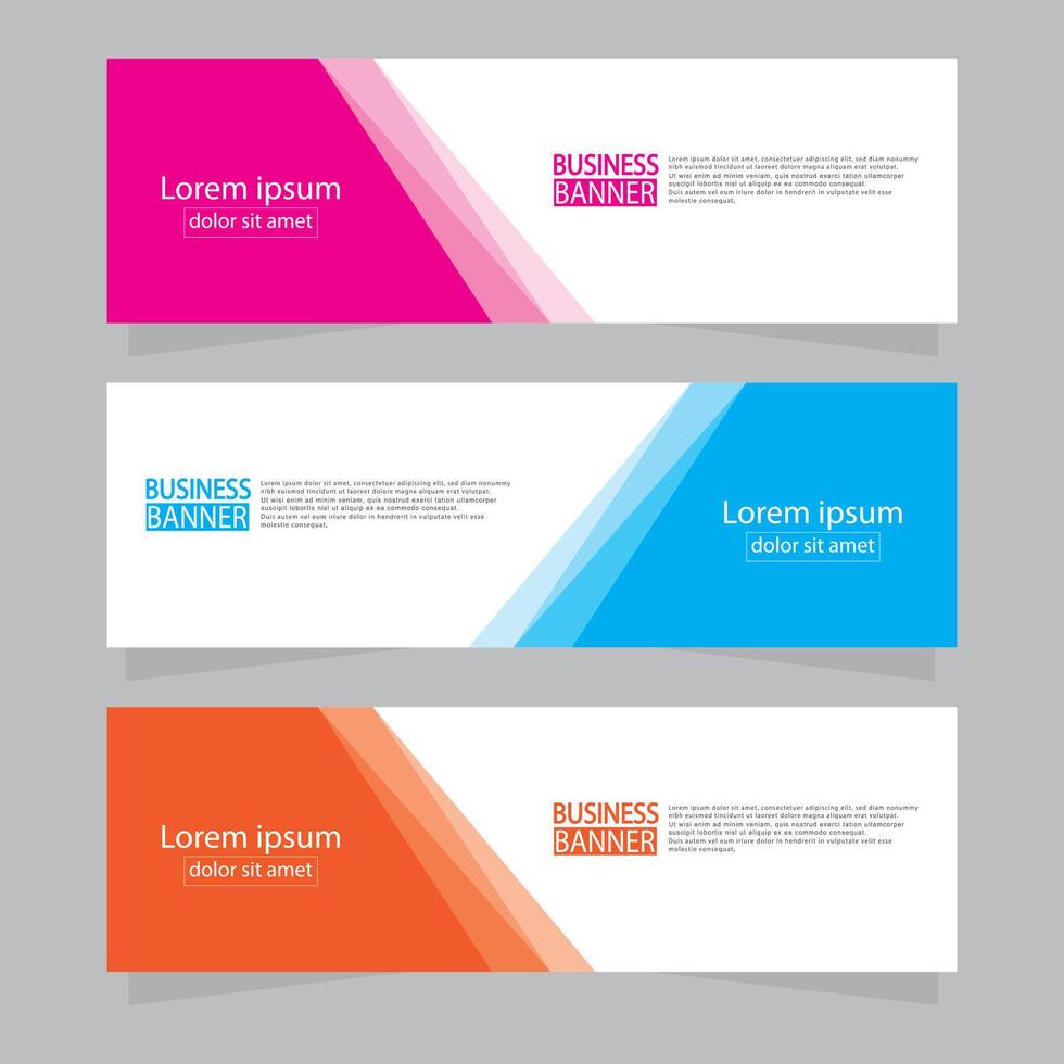 Banner templates design .modern banner. vector