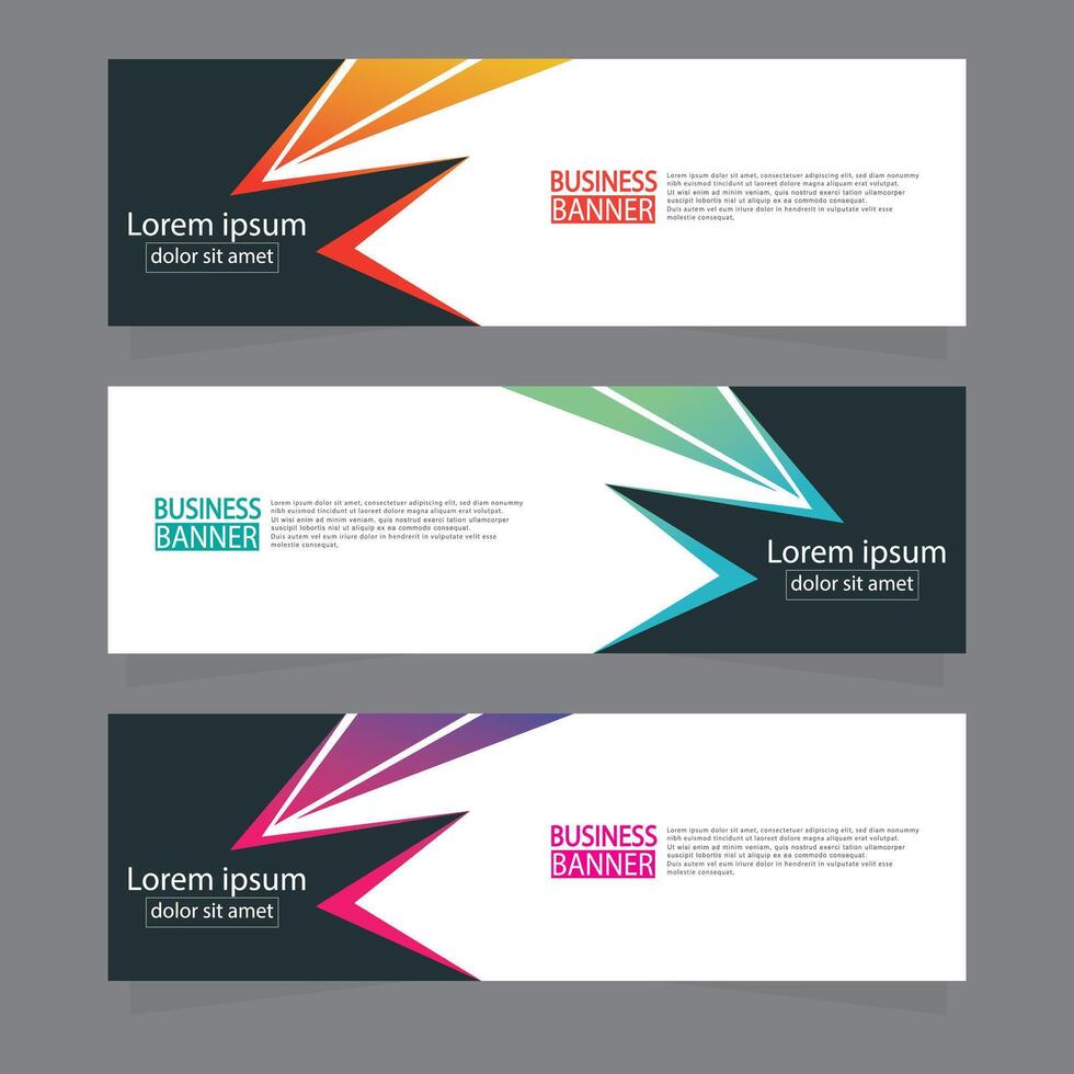 Banner templates design. modern banner. vector