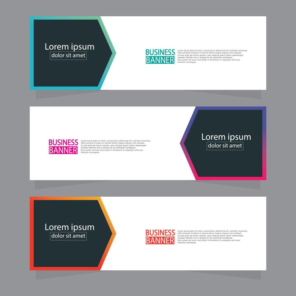 Banner templates design. modern banner. vector