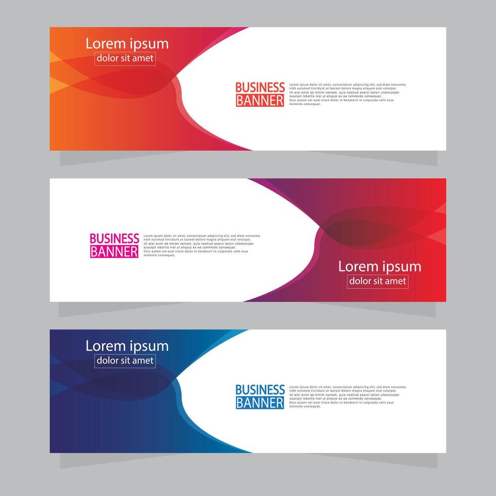 Banner templates design. modern banner. vector