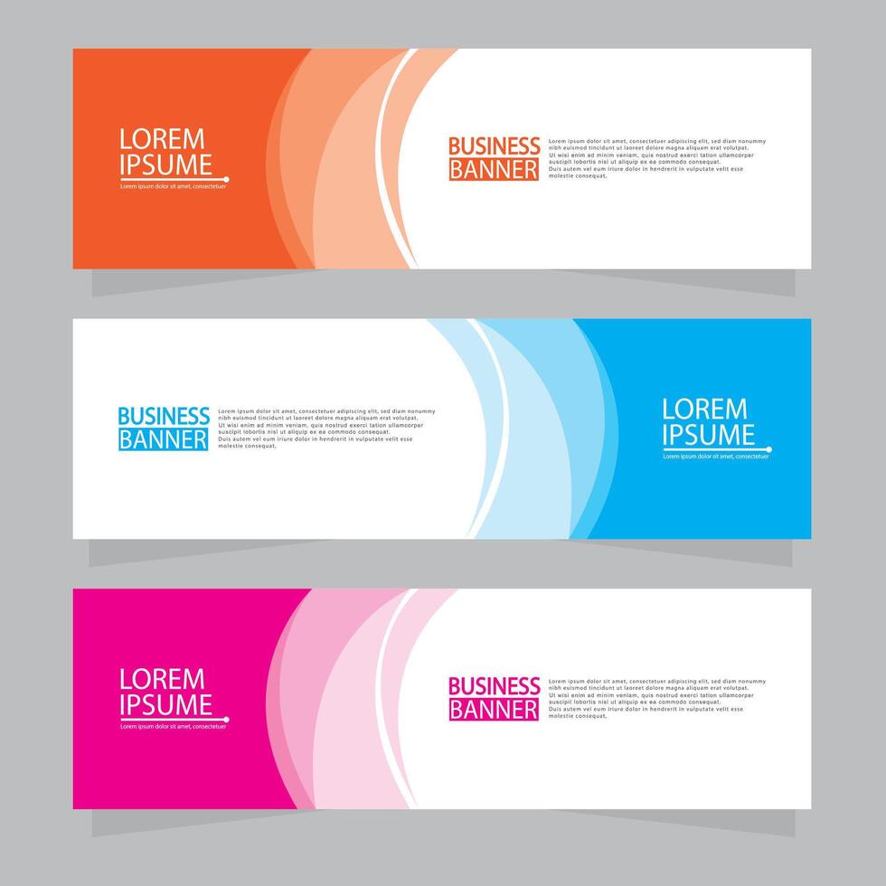 Banner templates design .modern banner. vector