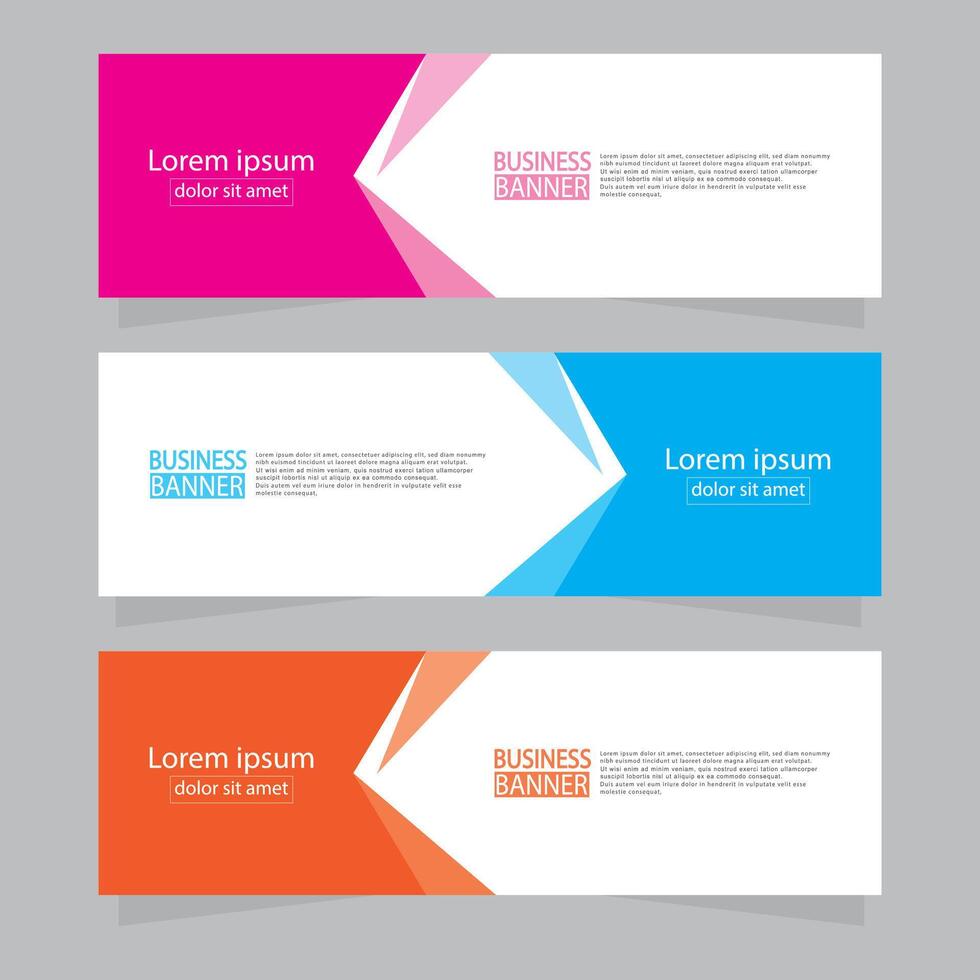 Banner templates design .modern banner. vector