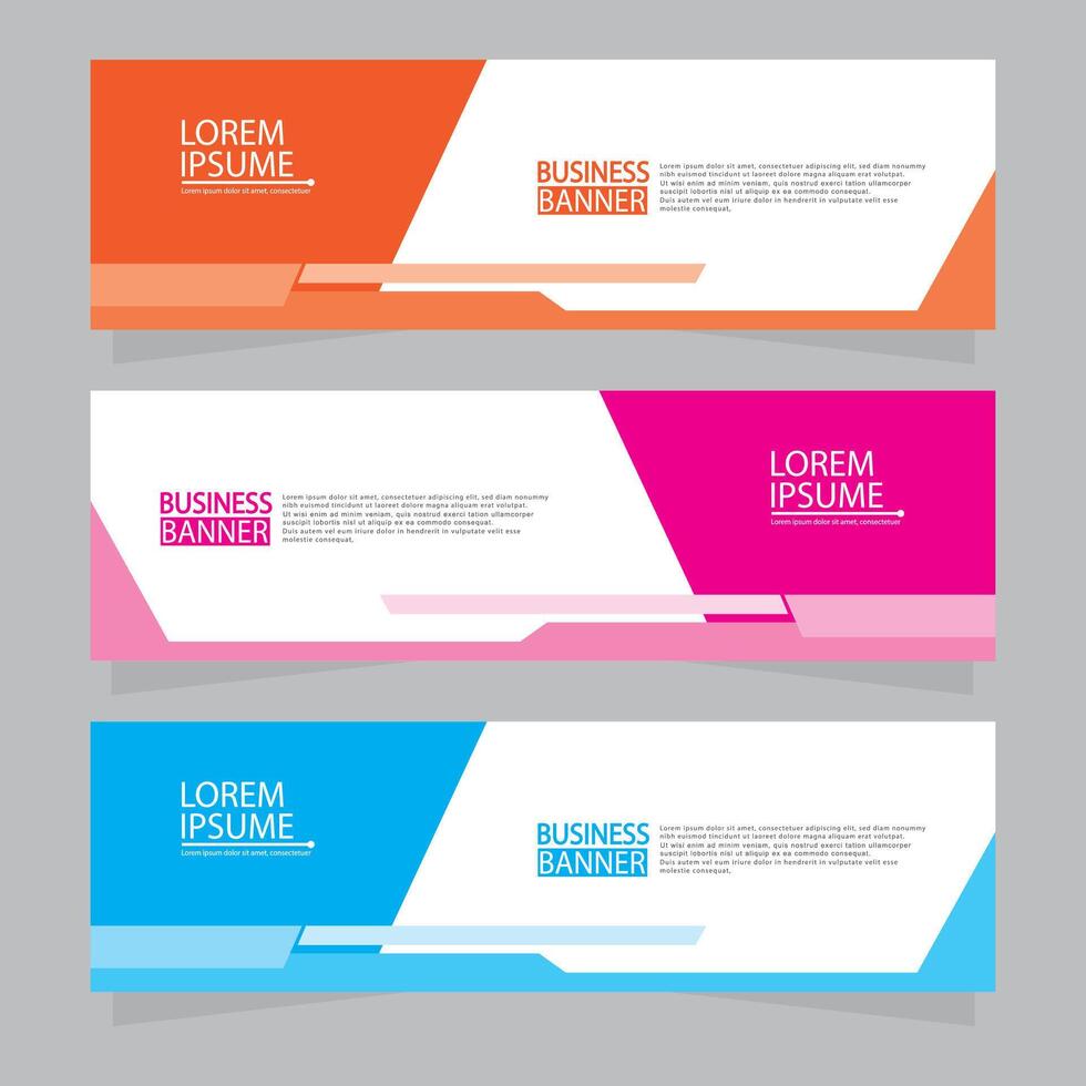 Banner templates design.modern banner. vector