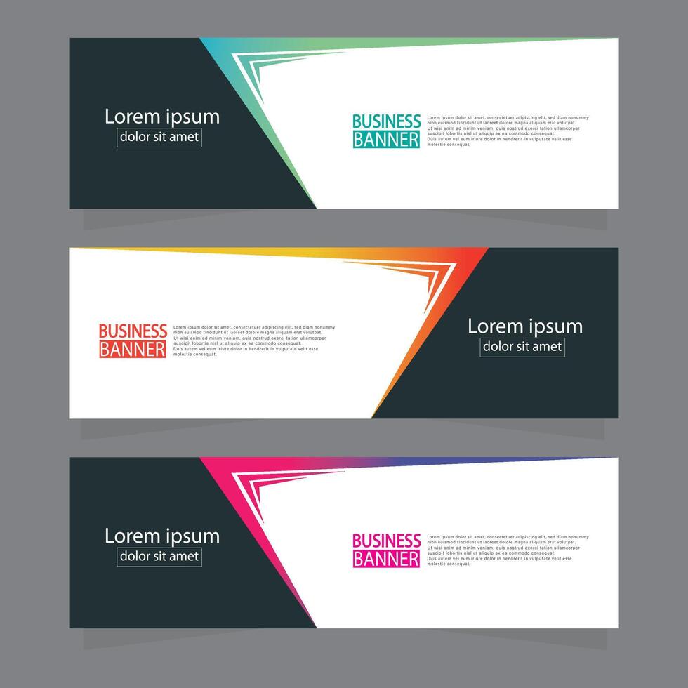 Banner templates design. modern banner. vector