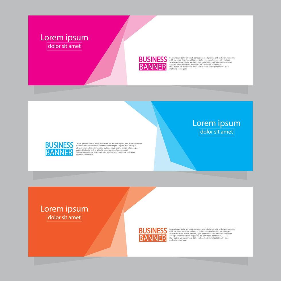 Banner templates design .modern banner. vector