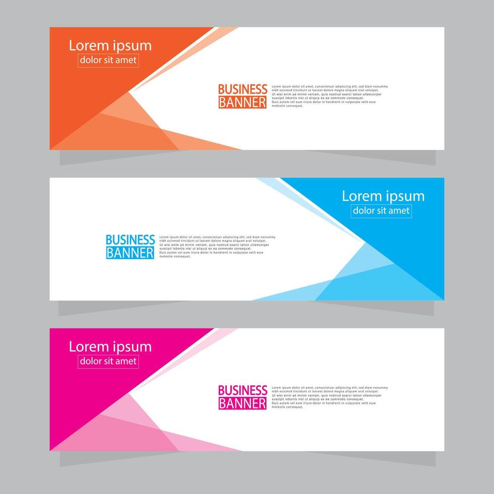 Banner templates design. modern banner. vector