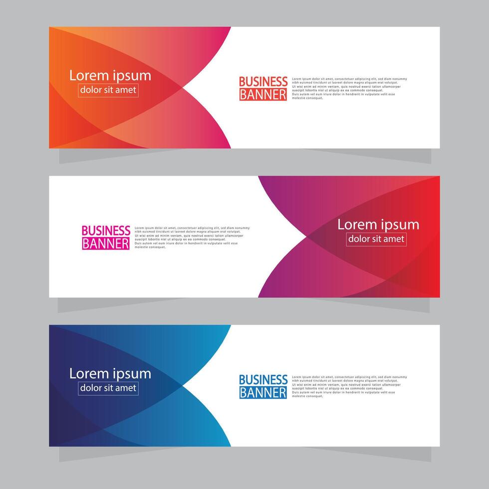 Banner templates design. modern banner. vector