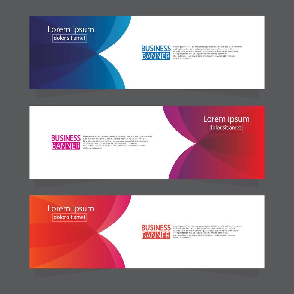 Banner templates design. modern banner. vector